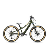 Kinder E-Bike grün 24 Zoll – elektrisch unterstütztes Fahrrad für Jugendliche